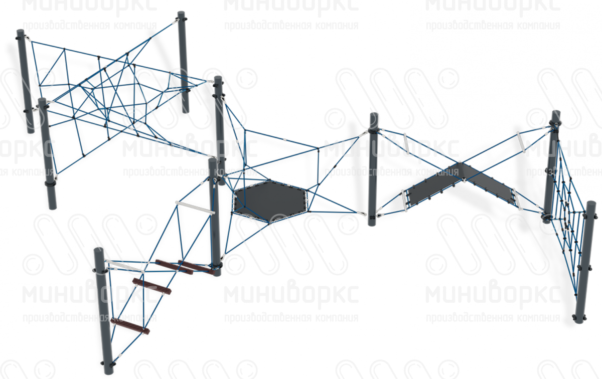 Канатные полосы препятствий – M-0004.20-02 | картинка 1